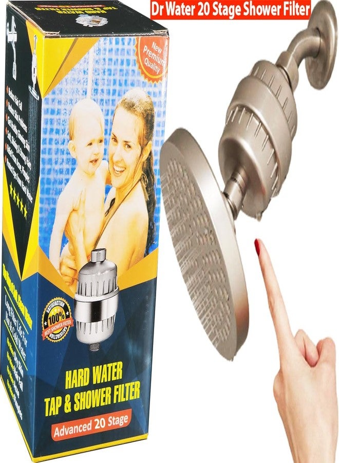 DR.WATER Dr. Water Hard Water Shower Filter Tap Filter - To Reduce Chlorine, SALT, Borewell Water, Hair Fall, Bright Glowing Skin, Clean Water 20 Stage - Image 3